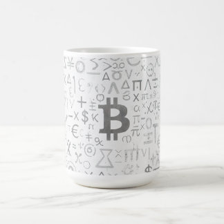 Taza De Café Arte Callejero Bitcoin (Pintura Blanca No. 8)