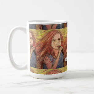 Taza De Café Arte Chica de Zen Rocker