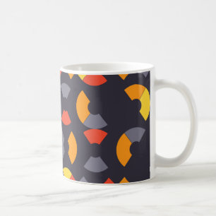 Taza De Café Arte circular urbano, moderno, colorido y fresco