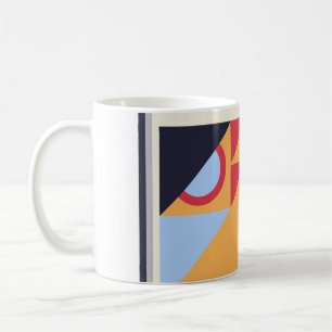 Taza De Café Arte clásico de cartel Bauhaus geométrico vintage
