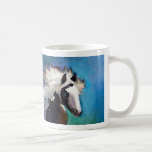 Taza De Café Arte colorido de la pintura de la pasión corrient