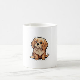 Taza De Café Arte conmemorativo de perro de correa invisible -