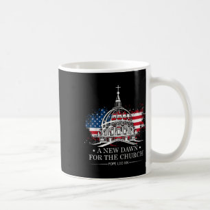 Taza De Café Arte cristiano por la libertad del Papa Leo Xiv