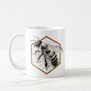 Taza De Café Arte de Abejas Realistas - Regalo para apicultores