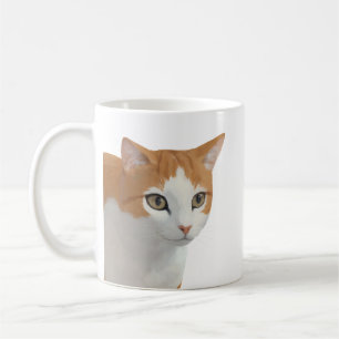 Taza De Café Arte de adorable gato jengibre