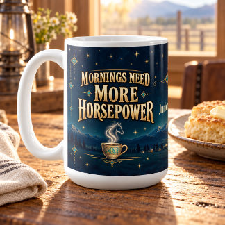 Taza De Café Arte de Akhal-Teke para mañanas con más potencia