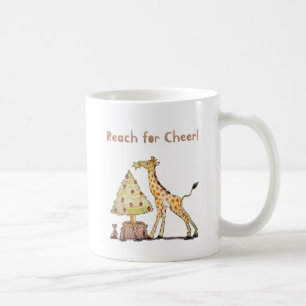 Taza De Café Arte de árbol de Navidad con jirafa dibujada a man