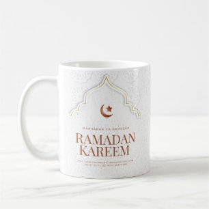 Taza De Café Arte de Arco Islámico Ramadan Kareem
