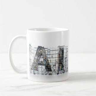 Taza De Café Arte de Arquitectura de Letraforma Industrial de I