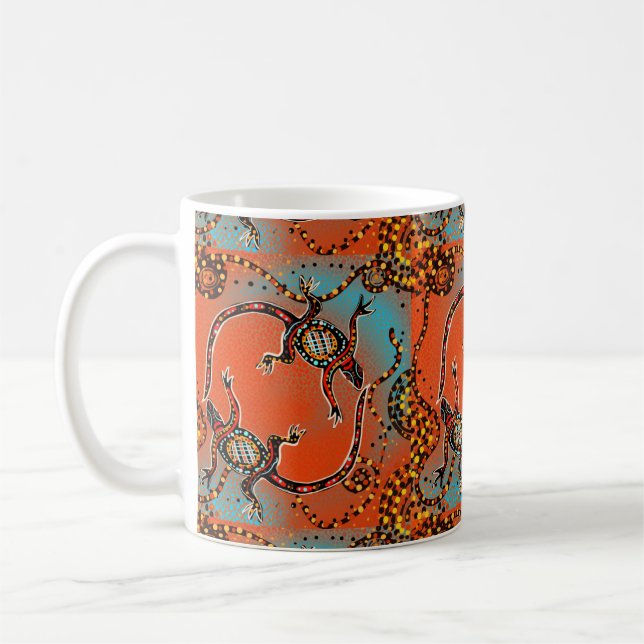 TAZA DE CAFÉ ARTE DE AUSTRALIA          (Izquierda)
