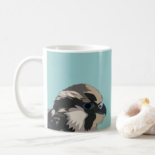 Taza De Café Arte de Ave Halcón Peregrino