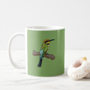 Taza De Café Arte de aves comedoras de abejas Vida silvestre