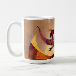 Taza De Café Arte de Baile de Pareja Africano