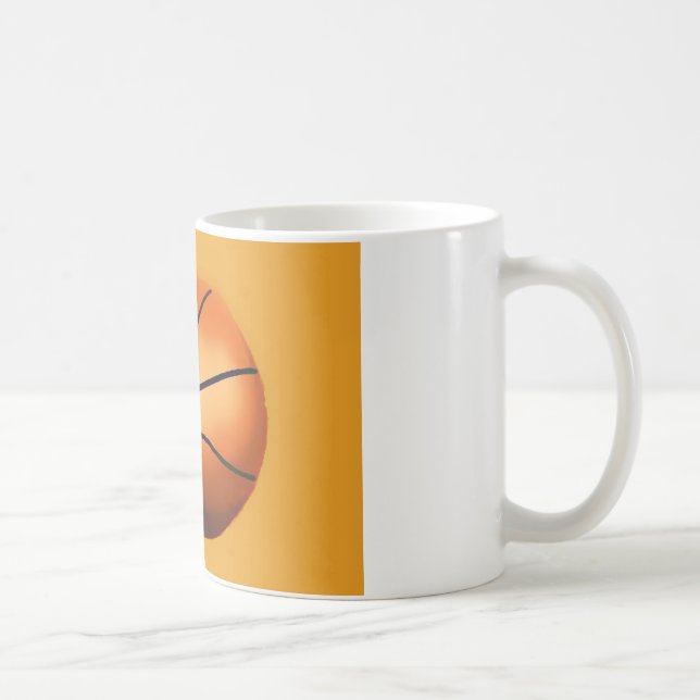 Taza De Café Arte de baloncesto (Derecha)