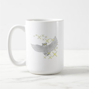 Taza De Café Arte de búho estrella lindo