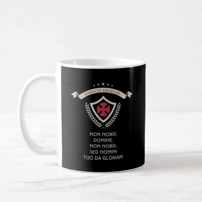 Taza De Café Arte de Caballeros Templarios Medieval Crusader In (Izquierda)