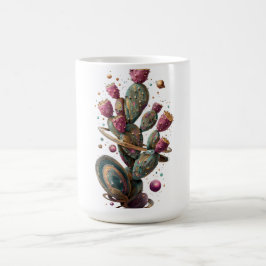 Taza De Café arte de cactus del desierto cósmico