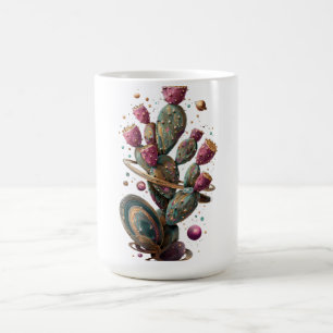 Taza De Café arte de cactus del desierto cósmico