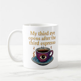 Taza De Café Arte de café místico moderno Mi colección del terc