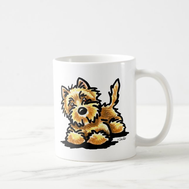 Taza De Café Arte de Cairn Terrier (Derecha)