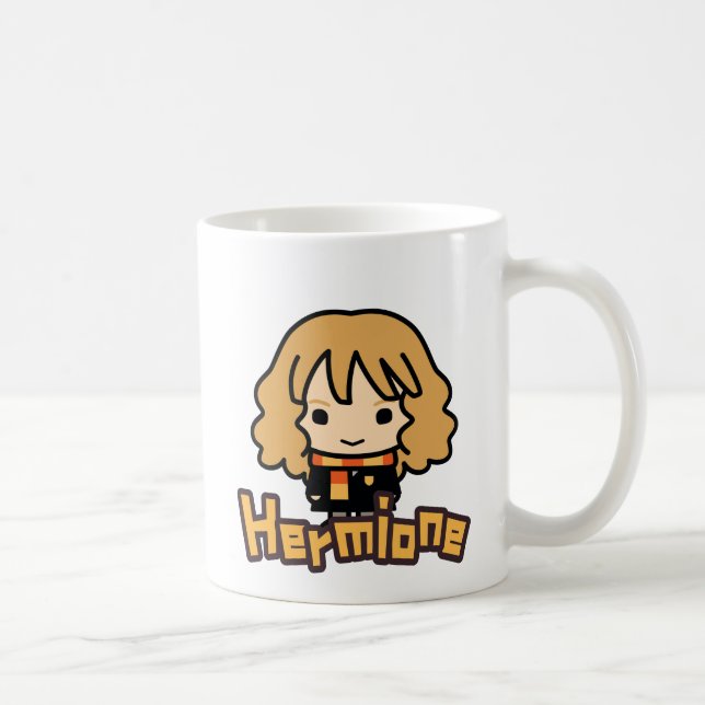 Taza De Café Arte de caricatura de Hermione Granger (Derecha)
