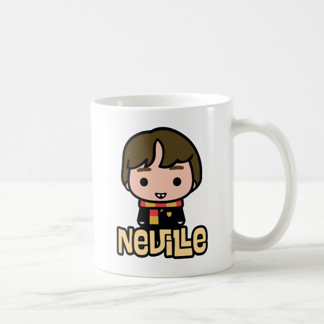 Taza De Café Arte de caricaturas de fondo largo de Neville (Derecha)