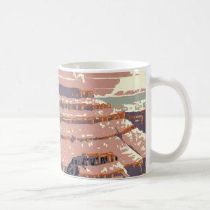 Taza De Café Arte de cartel WPA del Parque Nacional del Gran Ca
