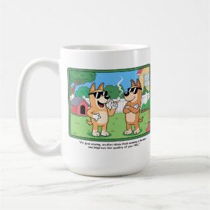 Taza De Café Arte de Cita Cómica de Perros Divertidos Dueños Hu