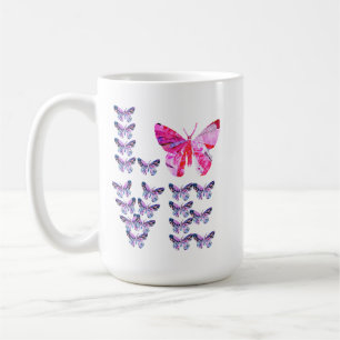 Taza De Café arte de collage único MARPOSAS escribiendo AMOR
