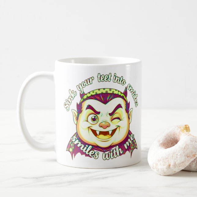 Taza De Café arte de cultura pop (Con donut)