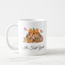 Taza De Café Arte de decoración otoñal de calabaza a cuadros li