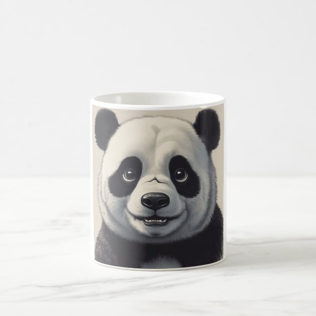 Taza De Café Arte de dibujo Personalizado Panda (Centro)