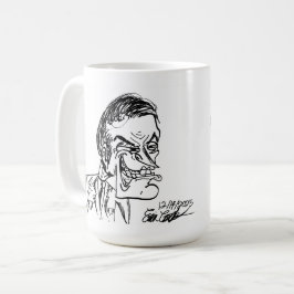 Taza De Café arte de dibujos animados de villano espeluznante