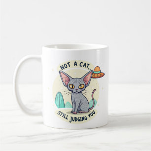 Taza De Café Arte de dibujos animados sarcásticos de gato Sphyn