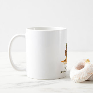 Taza De Café Arte de dragón barbudo viajero del mundo