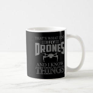 Taza De Café Arte de Drone Divertido para Hombres Mujeres Niños