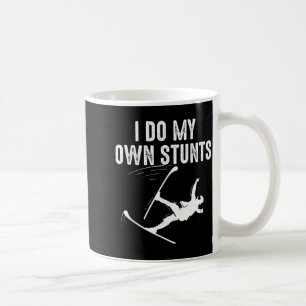 Taza De Café Arte de esquí único para hombres mujeres niños esq