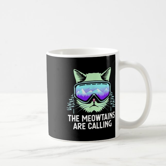 Taza De Café Arte De Esquiar Snowboard Para Hombres Mujeres Niñ (Derecha)