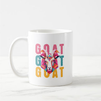 Taza De Café Arte de estilo minimalista de Cute Goat