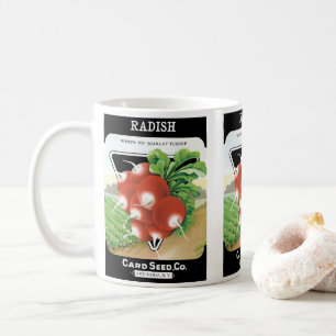 Taza De Café Arte de etiqueta de paquete de semillas vintage, r