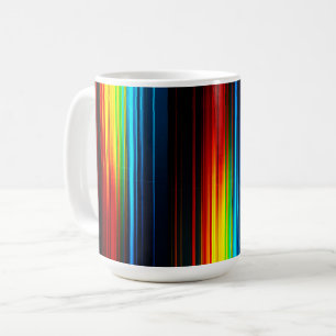 Taza De Café Arte de fallo de datos coloridos 
