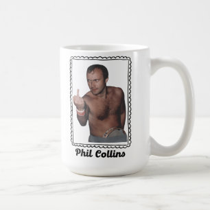 Taza De Café Arte de fanático de la música retro de Phil Collin