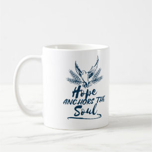 Taza De Café Arte de fe que ancla el alma Esperanza