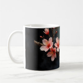 Taza De Café Arte de Flor de Melocotón Vietnamita
