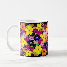 Arte de flores luminosas abstractas