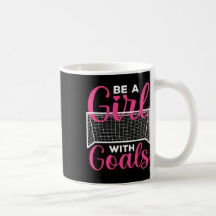 Taza De Café Arte de fútbol divertido para chicas adolescentes 