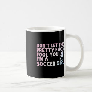 Taza De Café Arte de fútbol divertido para chicas mujeres amant