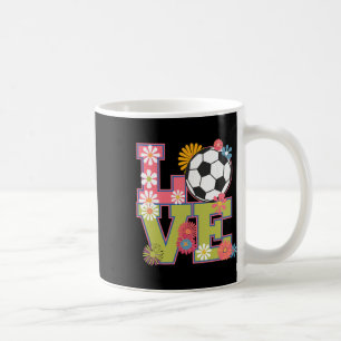 Taza De Café Arte de fútbol divertido para mujeres jugadoras de