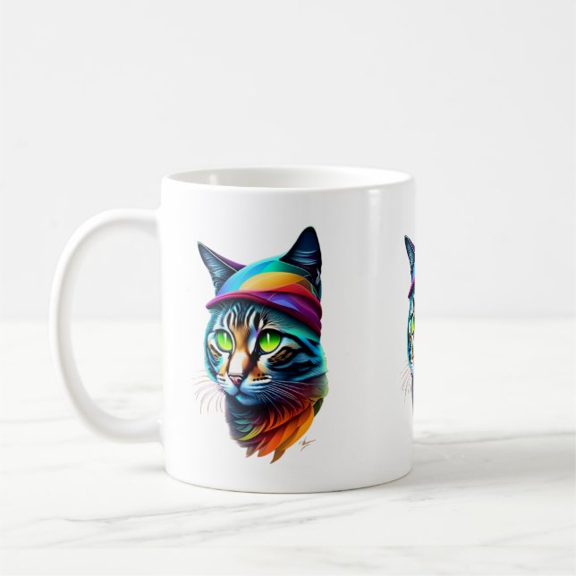 Taza De Café Arte de gato (Izquierda)
