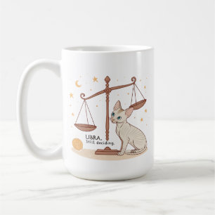 Taza De Café Arte de Gato Zodiac Libra Equilibrio Todavía Decid